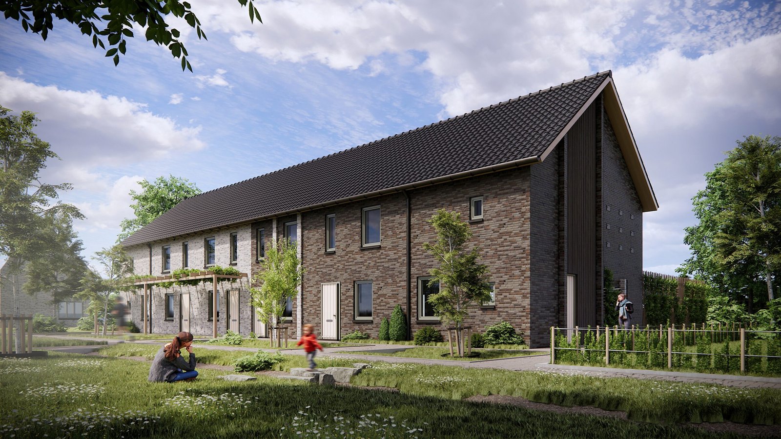 25 eengezinswoningen van ongeveer 110 m2. 

Locatie – veld 9, 15 en 16